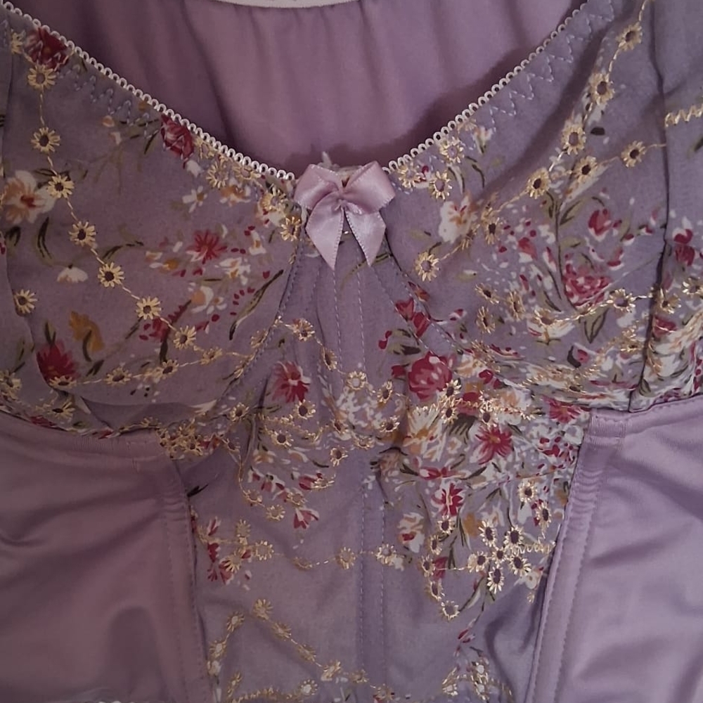 Floral Lavender Corset Top